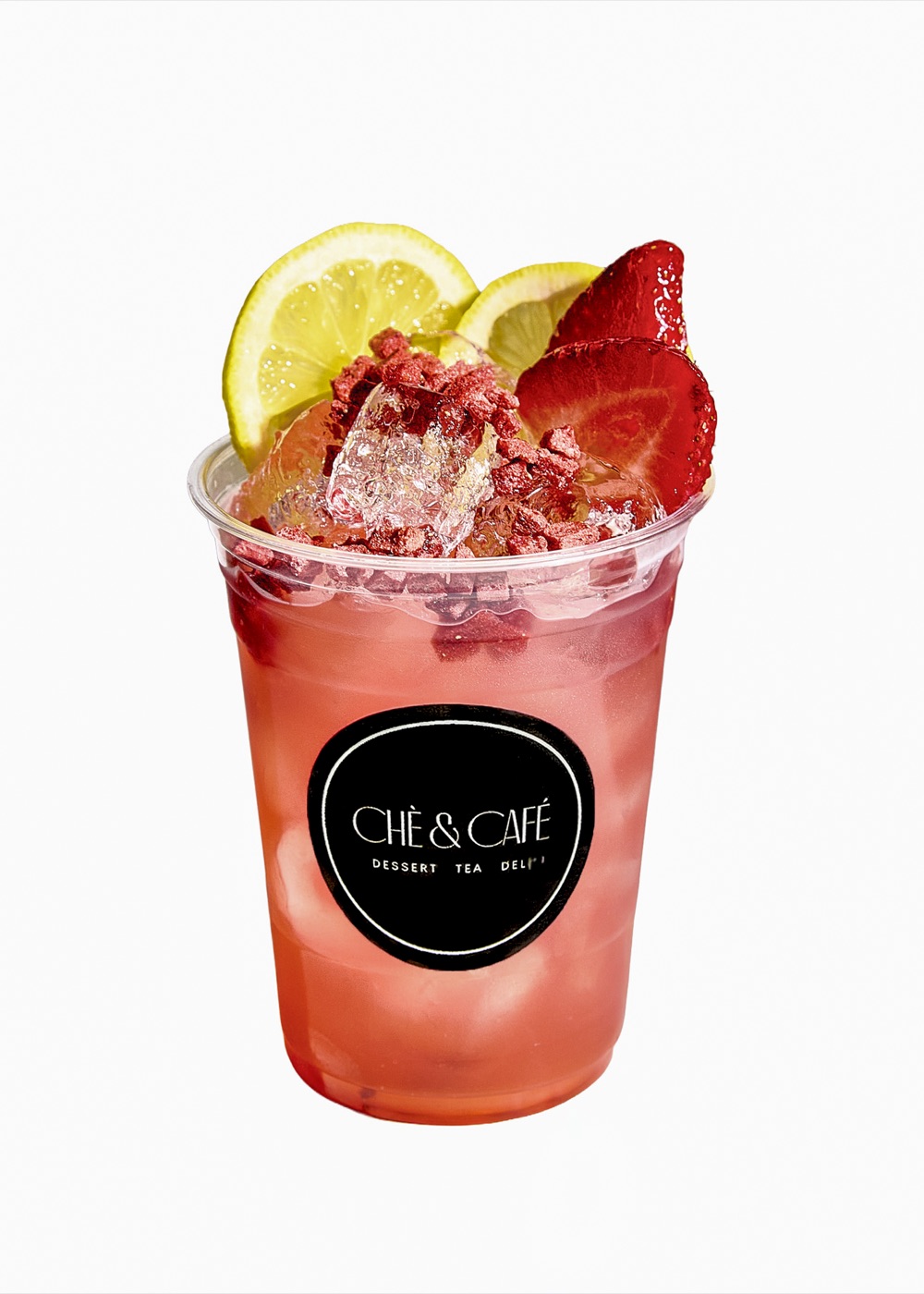 Acai Strawberry Lemonade, fruit teas & juices