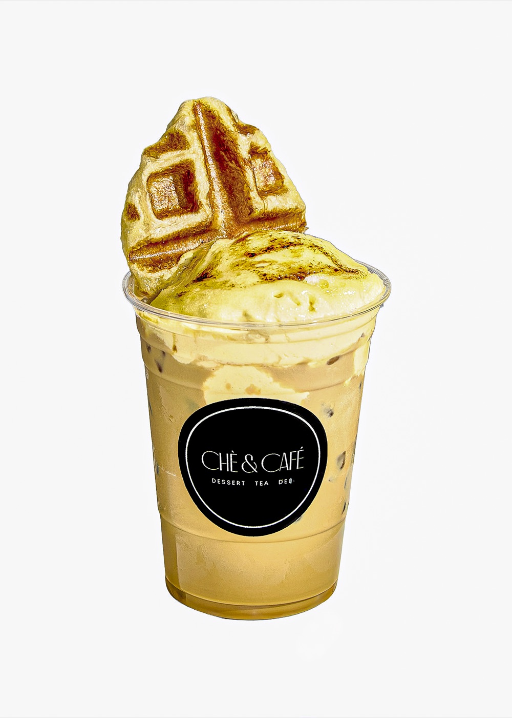 Crème Brûlée Croffee — phin drip with torched sugar cream