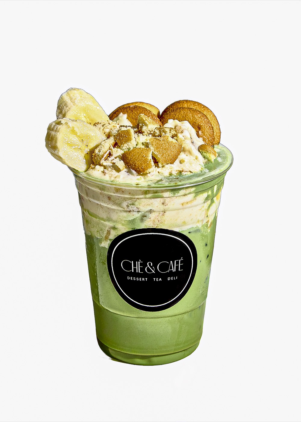 Matcha Banana Pudding — matcha with banana pudding layers