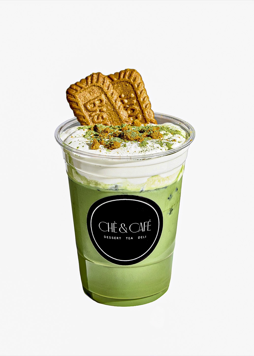 Matcha Biscoff Cheese Foam, matcha