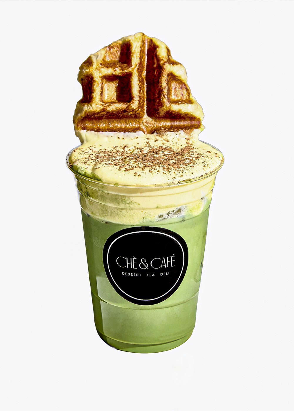 Matcha Egg Cream Croffle, matcha