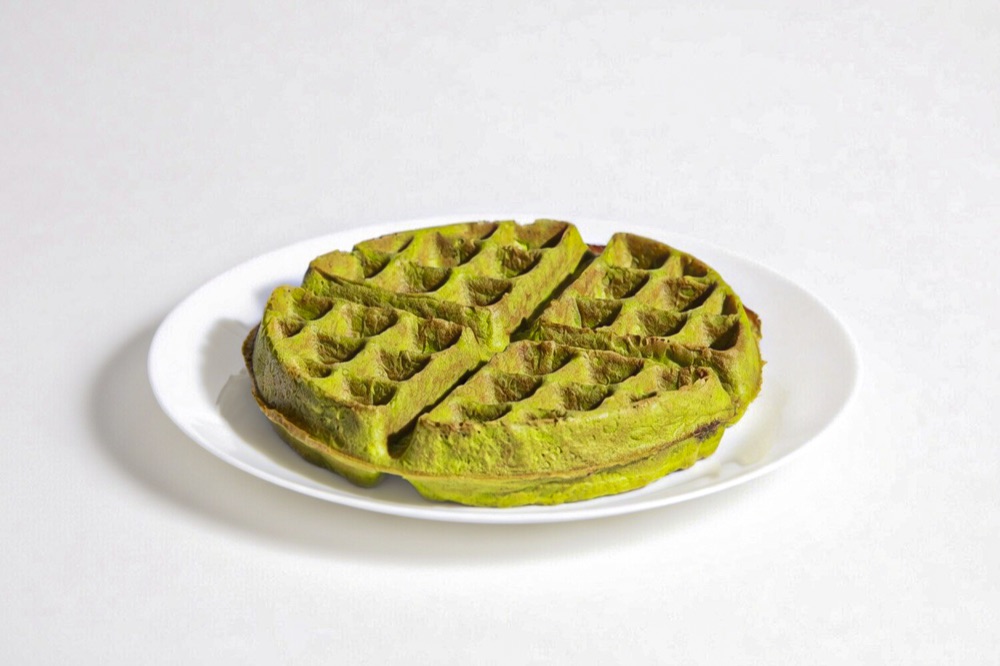 Pandan Waffle, waffles & croffles