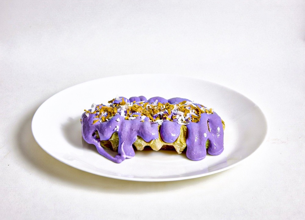 Ube Croffle, waffles & croffles